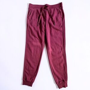 Member's Mark Ribbed Jogger Bordeaux Maroon Sweatpants P21-0217 Medium